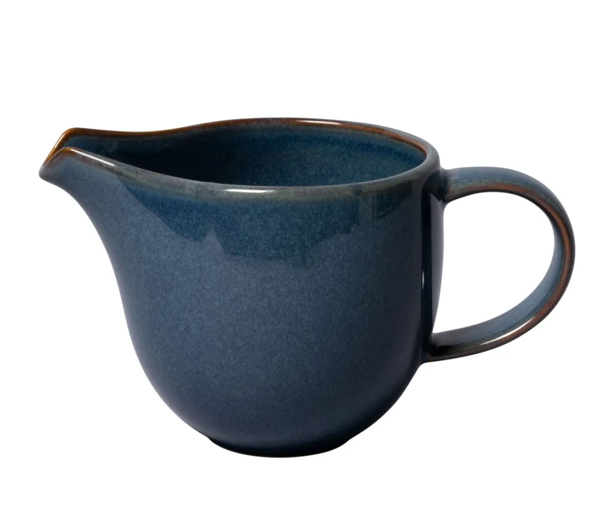 VILLEROY & BOCH Crémier rond denim bleu porcelaine 20 cl Ø 14 cm Crafted Hot