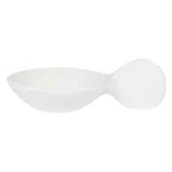 Cuillère amuse-bouche rond blanc porcelaine 10 cm Playtime - PRO.MUNDI Best