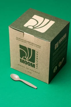 Moom Tableware Cuillère à café beige bagasse 11 cm (400 pièces) Clearance