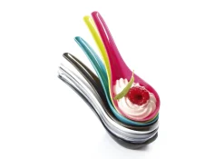 Cuillère chinoise transparent 12x4,2x3,7 cm (50 pièces) - Aucune Discount
