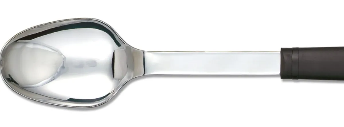 Cuillère de service pleine noir inox 33 cm Stop Glisse - DEGLON New
