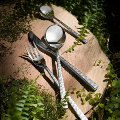 DEGRENNE Cuillère à dessert inox 18/10 19 cm Fuse Martele Outlet