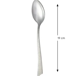 Cuillère à dessert inox 18/10 19 cm Wave Cisele - PRO.MUNDI Sale