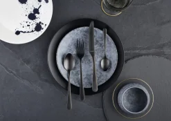 Cuillère à dessert noir inox 18/0 18,5 cm Austin Pvd Black - AMEFA