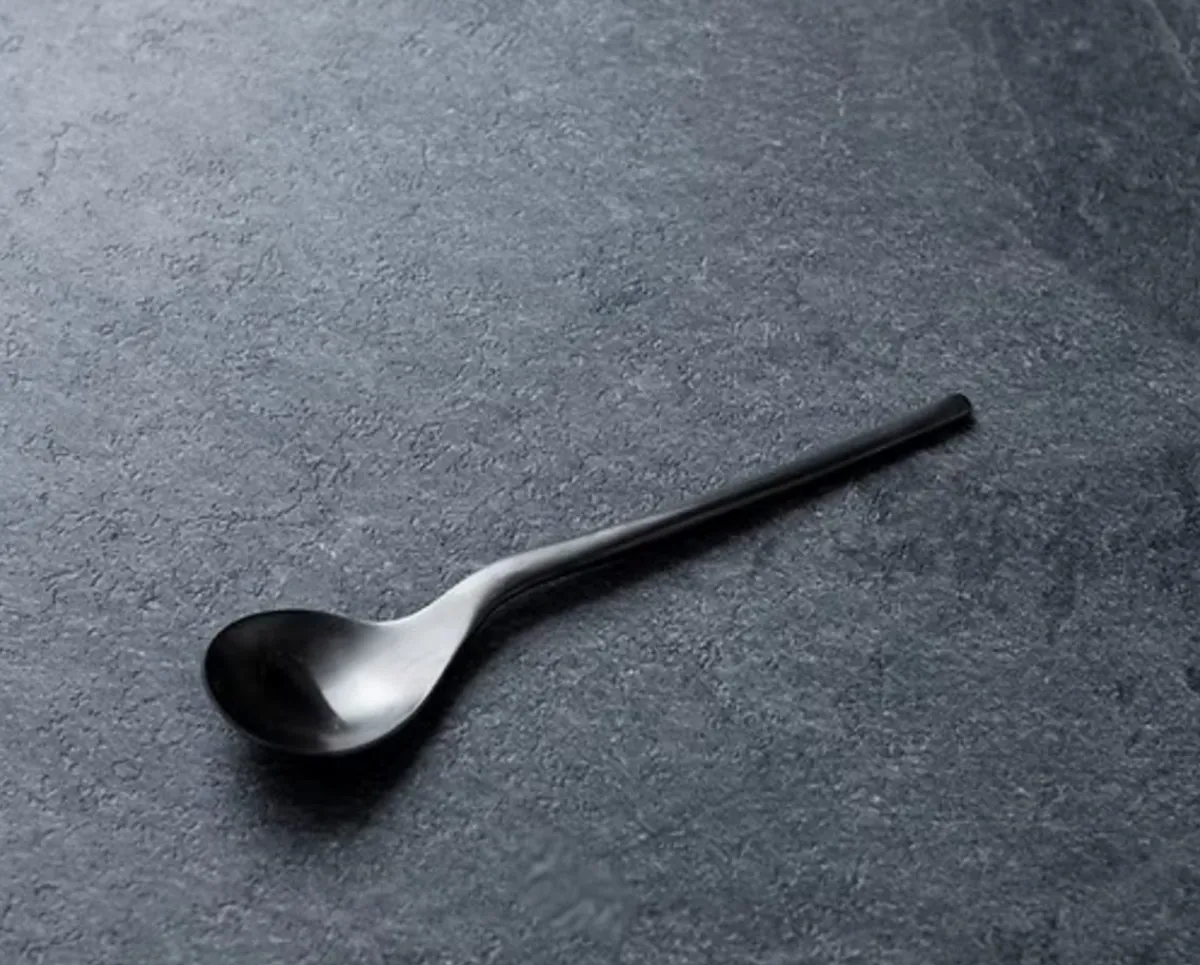 COOKPLAY Cuillère à dessert noir inox 18/10 16,5x3,5 cm Rama Best