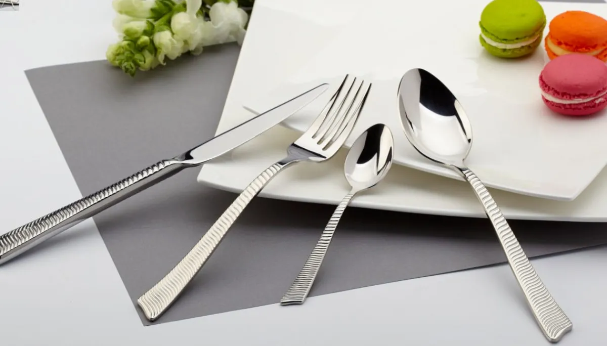 PRO.MUNDI Cuillère de table inox 18/10 21,5 cm Wave Cisele Online