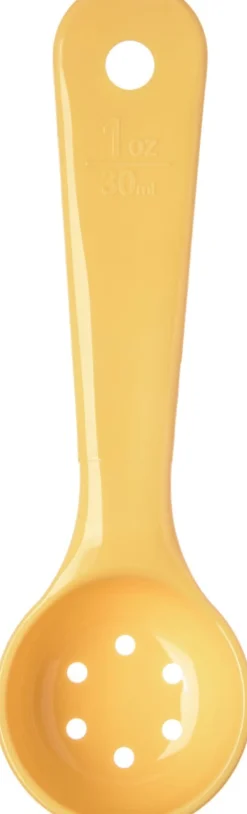 ARAVEN Cuillère doseur plastique Ø 5,07 cm 16,64 cm x 2,45 cm 3 cl perforée New