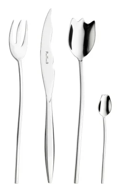 PINTINOX Cuillère à moka inox 18/0 11 cm Tulipani Sale