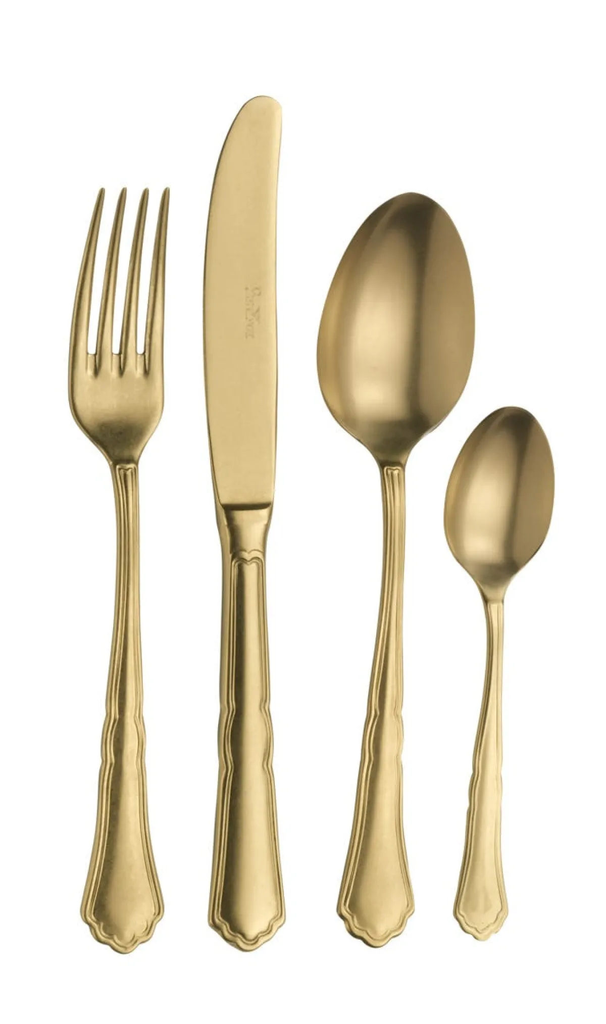 Cuillère à soupe or inox 18/10 16,9 cm Settecento - PINTINOX