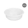 Cuvette Sans couvercle blanc plastique Ø 32 cm 9,5 cm 4,5 L fond plein parois pleines - GILAC