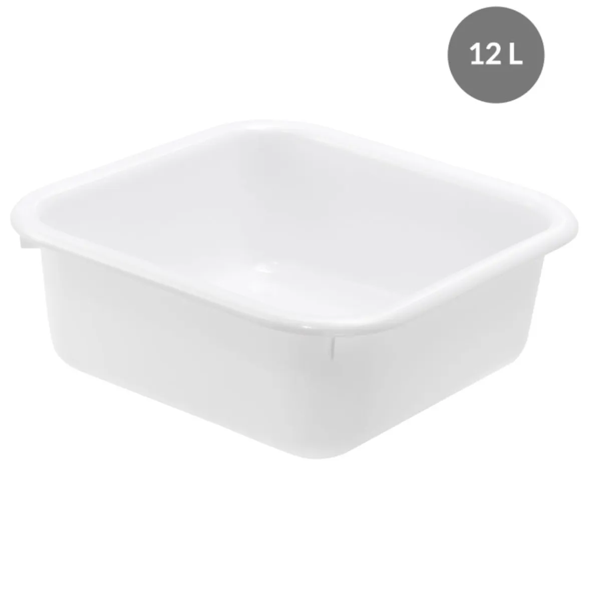 GILAC Cuvette Sans couvercle blanc plastique 39x39x14 cm 12 L fond plein parois pleines Best