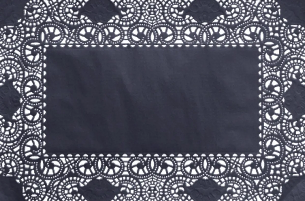 Dentelle noir papier 30x40 cm (250 pièces) - DUNI Clearance