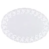 Aucune Dentelle ovale blanc 31x23 cm (250 pièces) Online