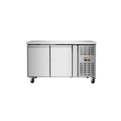Desserte gastro 2 portes GN1/1 inox 136 cm x 86 cm - PROINOX Hot