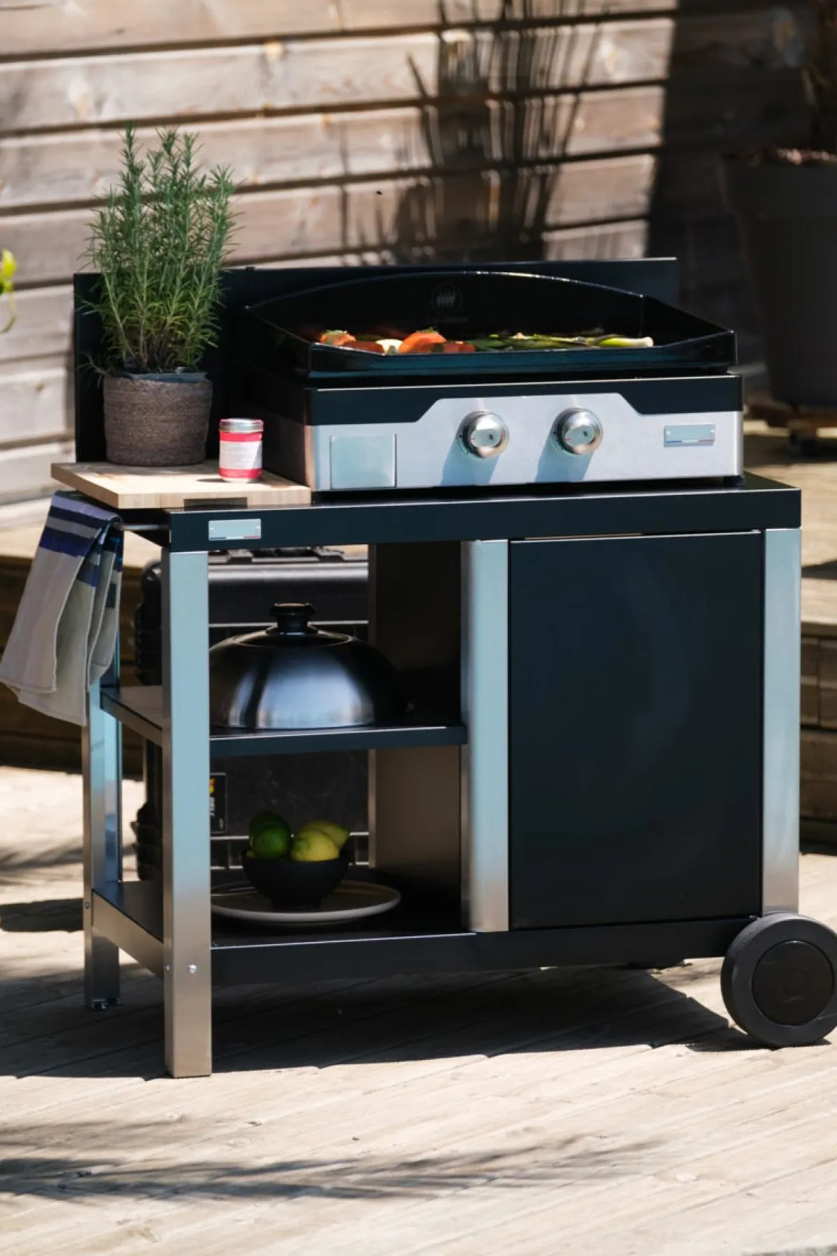 LE MARQUIER Desserte inox 102x64x99 cm Signature Allure Duo Discount