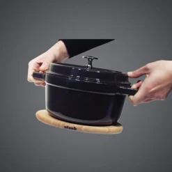 STAUB Dessous de plat ovale marron 15x11 cm Outlet