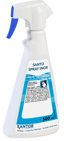 Dégraissant surface inox 500 ml Santo Spray Inox - SANTOR Hot