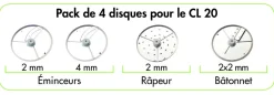 ROBOT COUPE Disque Ø 175 mm (4 pièces) Discount