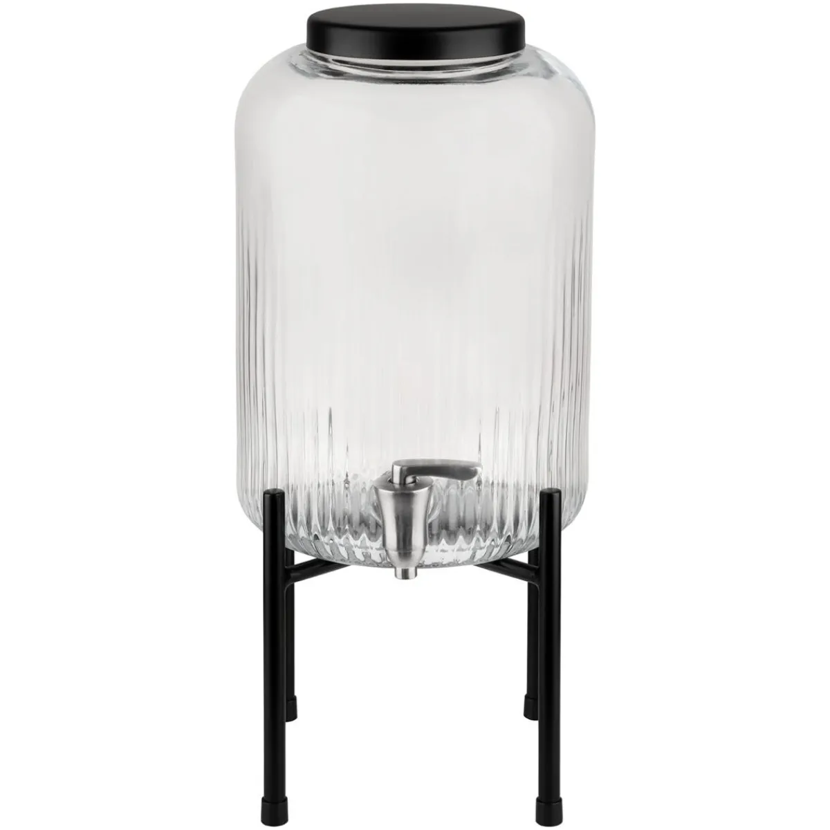 APS Distributeur à boisson inox noir Ø 20 cm 45 cm 7 L Industrial Discount