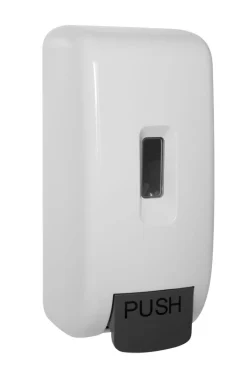 Distributeur de savon rectangulaire blanc 28x13x12 cm - Aucune Clearance
