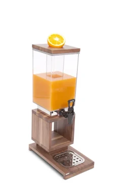 ZEPE Distributeur à jus rectangulaire brun noyer 18,5 cm Nature Sale