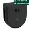 Distributeur papier hygiènique noir Ø 45 mm 27,5x24,5 cm Cleanline - JVD
