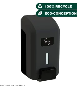 JVD Distributeur savon et gel noir 20,6x11x10,6 cm Cleanline Clearance
