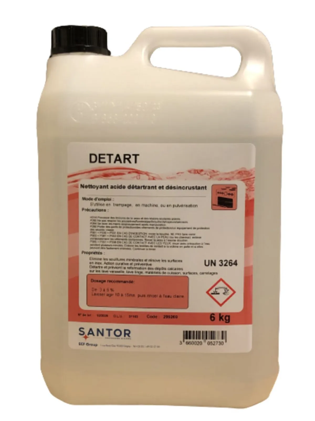SANTOR Détergent acide non moussant 5 L Detart Sale