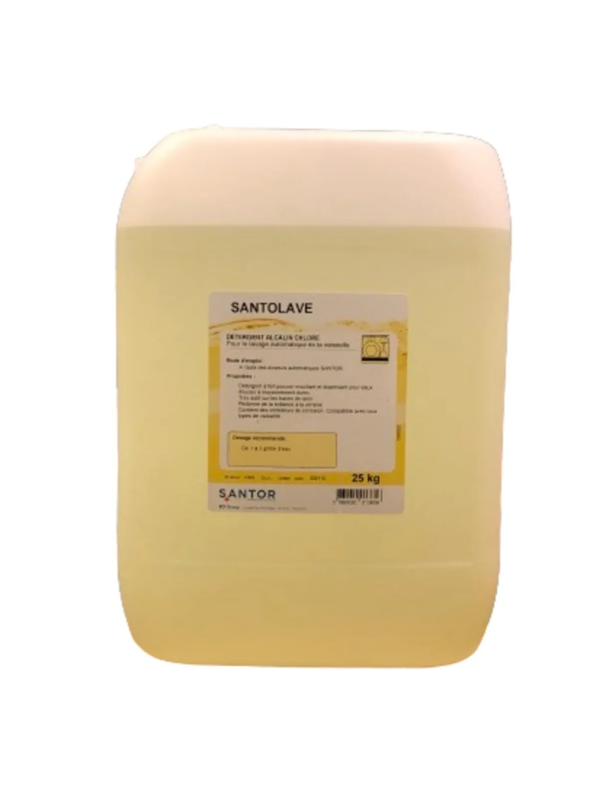 Détergent chloré pour le lavage de la vaisselle 25 KG Santolave - SANTOR Sale