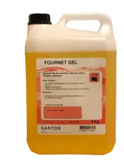 SANTOR Détergent dégraissant gel alcalin pour le décapage des graisses cuites 5 KG Fournet Outlet