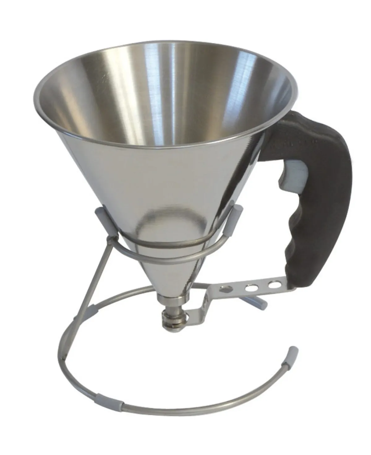 DE BUYER Entonnoir à piston inox Ø 15 cm 15,5 cm 0,8 L Clearance