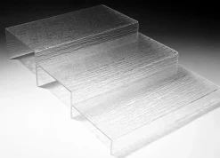 Escalier rectangulaire transparent acrylique 40 cm Pap - PLATEX Hot