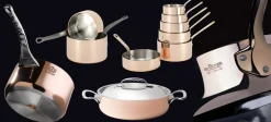 DE BUYER Faitout cuivre inox Sans revêtement Avec couvercle Ø 24 cm 12,3 cm 5,4 L Prima Matera Outlet