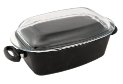 Aucune Faitout fonte d'aluminium verre Sans revêtement Avec couvercle 33x21x11 cm 6 L Best