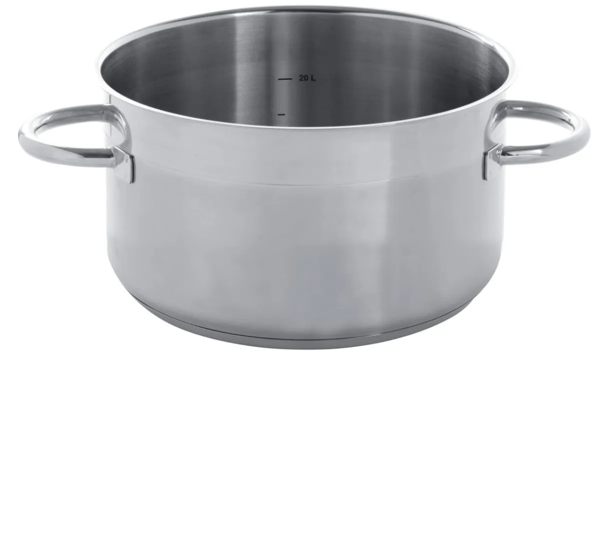 PRO.COOKER Faitout inox Sans revêtement Sans couvercle Ø 40 cm 15,5 cm 19,4 L Qualiplus