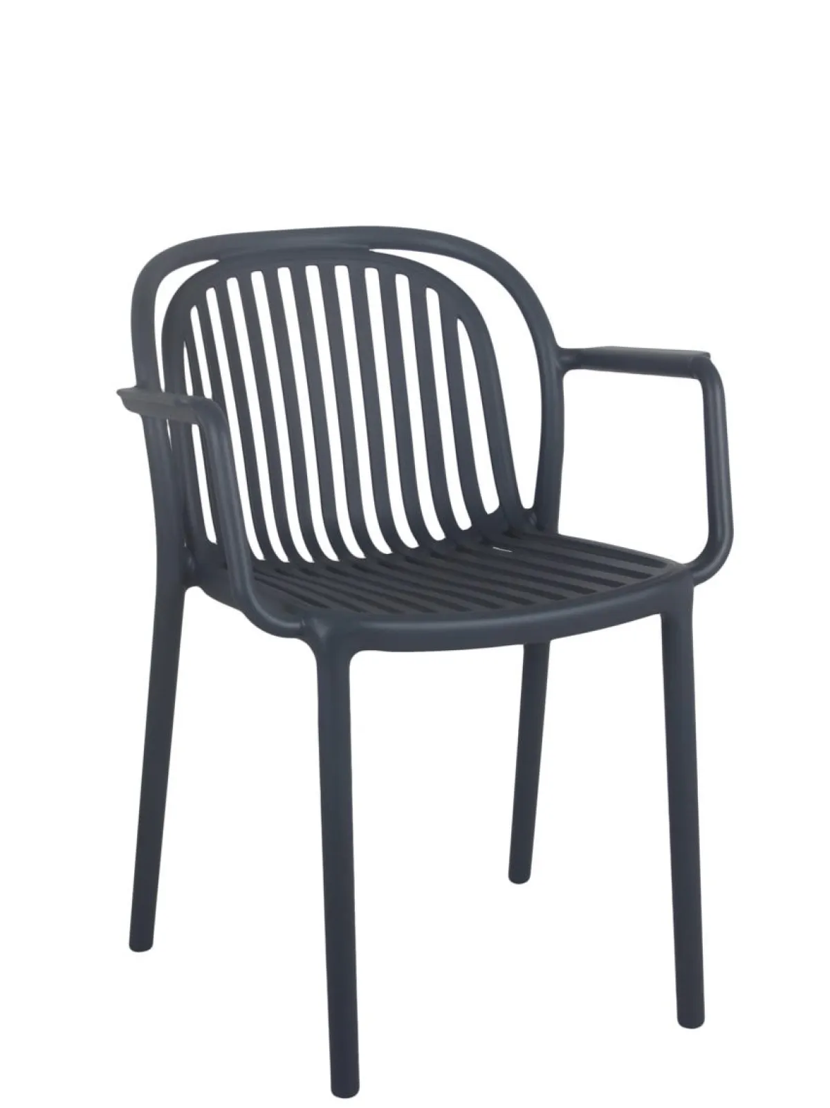 Fauteuil de terrasse gris anthracite 78x57x57 cm Jeddah - FLEXMOB Discount