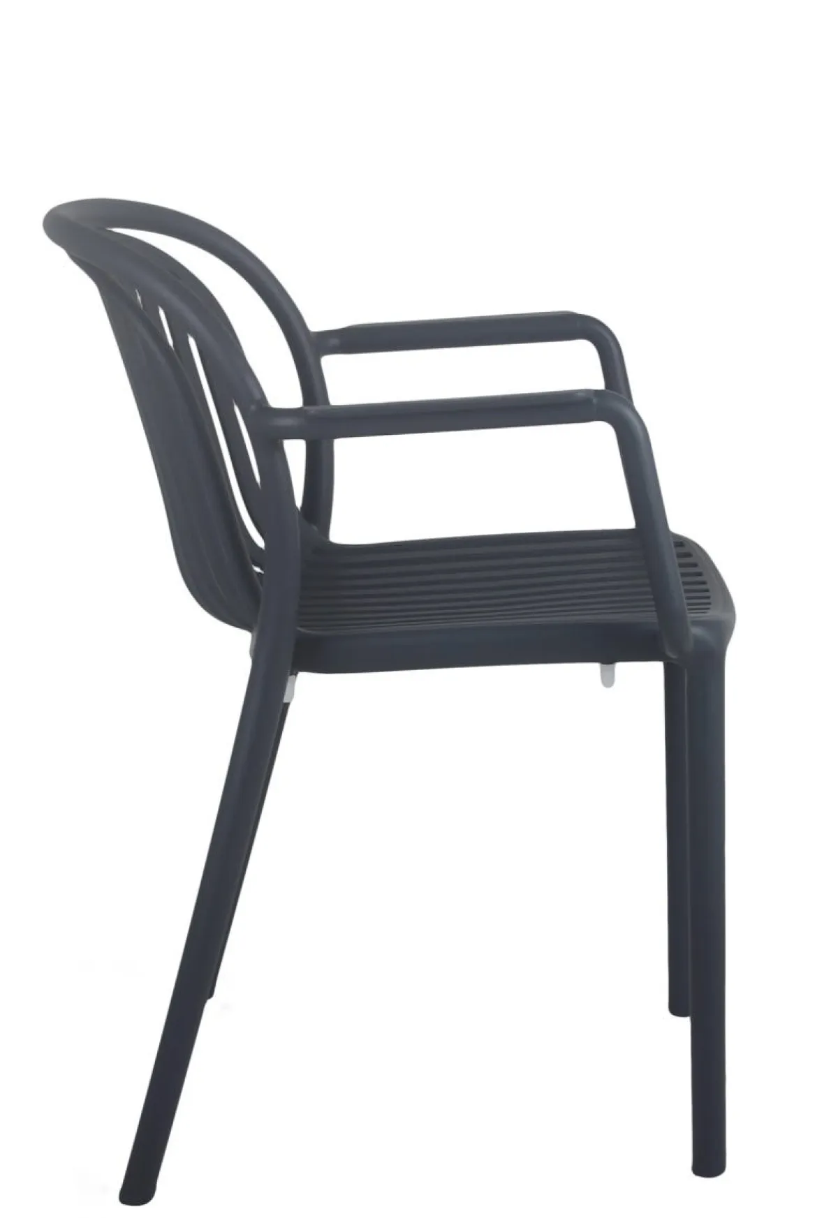 Fauteuil de terrasse gris anthracite 78x57x57 cm Jeddah - FLEXMOB Discount