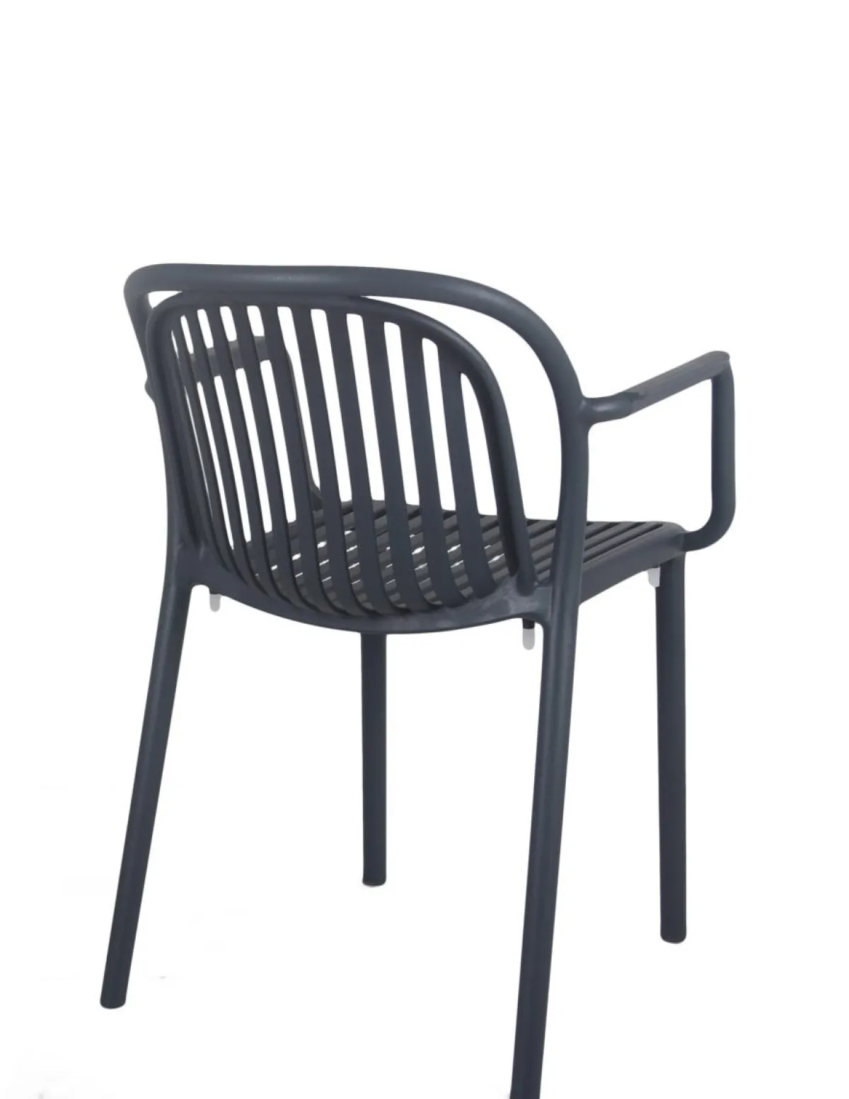 Fauteuil de terrasse gris anthracite 78x57x57 cm Jeddah - FLEXMOB Discount