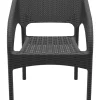 FLEXMOB Fauteuil de terrasse gris foncé 81x57x61 cm Panama Best