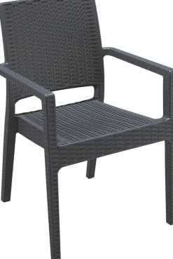 FLEXMOB Fauteuil de terrasse gris 87x58x59 cm Jamaica Clearance