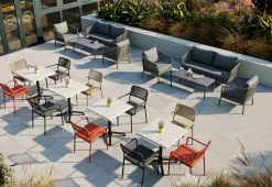 Fauteuil de terrasse noir 83x57x58 cm Murcia - FLEXMOB