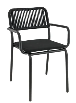 Fauteuil de terrasse noir 83x57x58 cm Murcia - FLEXMOB