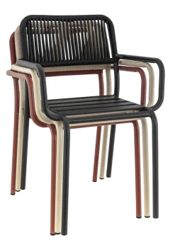 Fauteuil de terrasse noir 83x57x58 cm Murcia - FLEXMOB