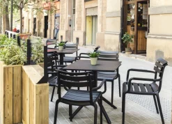 Fauteuil de terrasse noir 84x58x59 cm Ulysse - FLEXMOB Hot