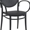 FLEXMOB Fauteuil de terrasse noir 85x57x52 cm Marcel Online