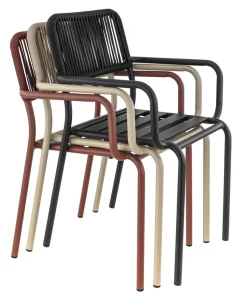 Fauteuil de terrasse taupe 83x57x58 cm Murcia - FLEXMOB Sale