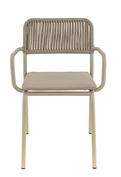 Fauteuil de terrasse taupe 83x57x58 cm Murcia - FLEXMOB Sale
