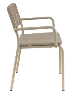 Fauteuil de terrasse taupe 83x57x58 cm Murcia - FLEXMOB Sale