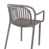 Fauteuil de terrasse taupe 78x57x57 cm Jeddah - FLEXMOB Discount