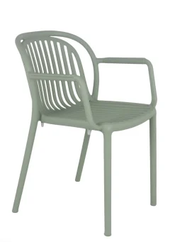 FLEXMOB Fauteuil de terrasse vert sauge 78x57x57 cm Jeddah Hot